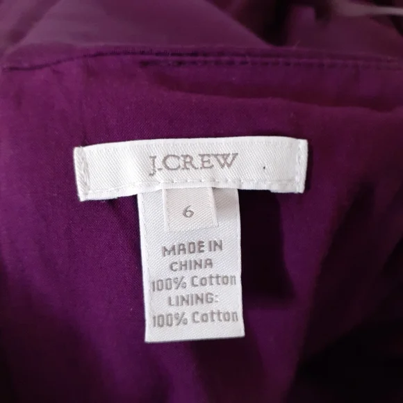 J.Crew Erica  strapless pleated mini cocktail dress w/ pockets in spiced wine - Picture 12 of 14